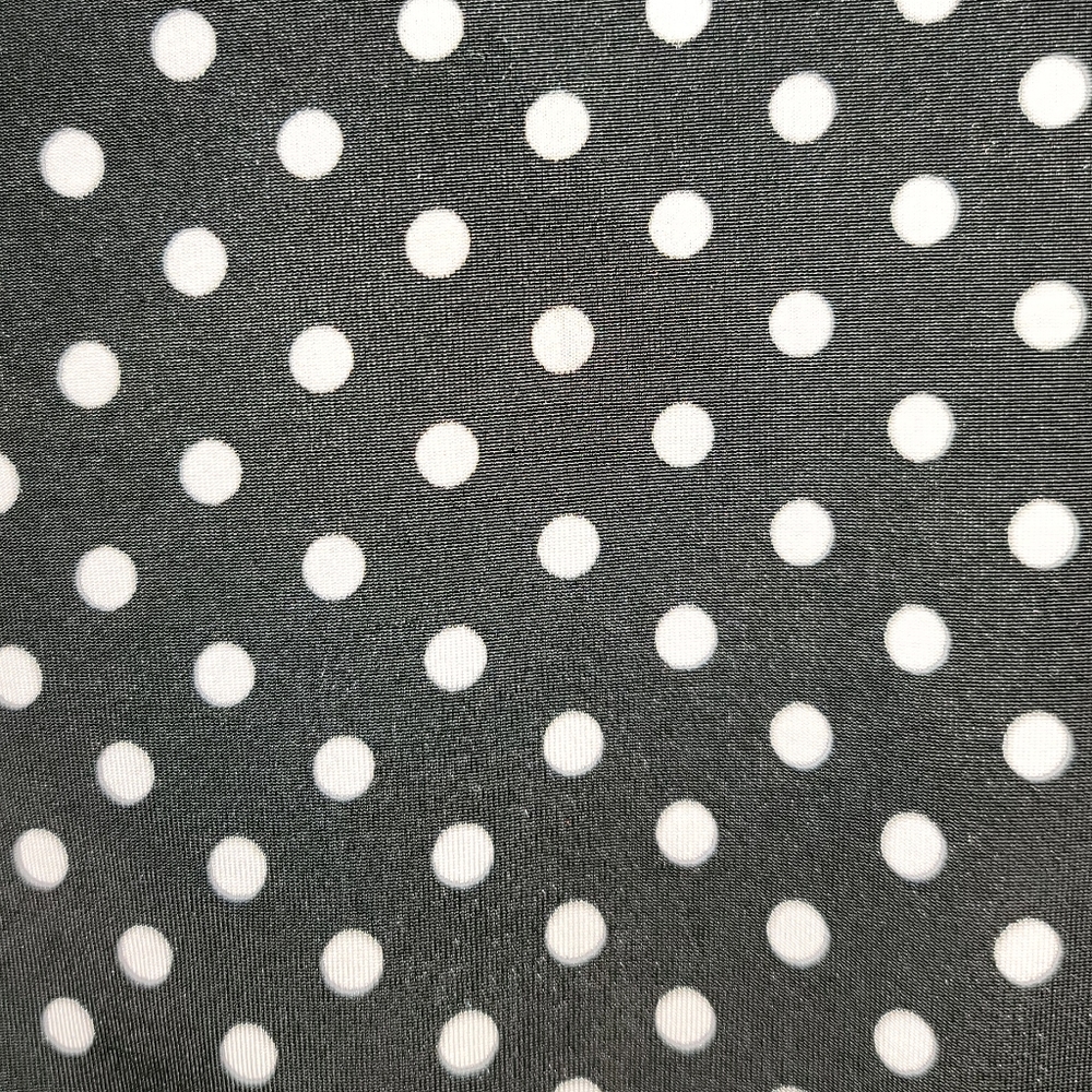 Lola Crop top V Neck  Black And white Polka Dot - Picture 4 of 10